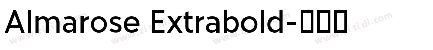 Almarose Extrabold字体转换